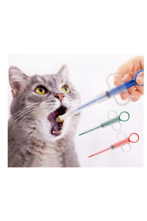Kedi Köpek Hap Yutturma Enjektörü Yumuşak Hap Yutturma aparatı 2 adet - Görsel 2
