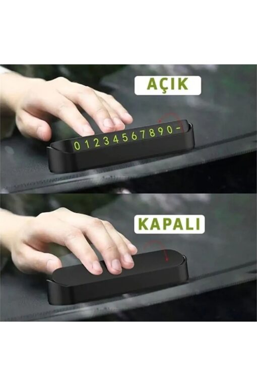 Araç Fosforlu Numaratör Aç-Kapa | Gece Görünür Park Telefon Numarası - Görsel 3