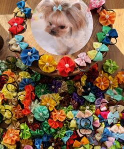 Lastikli Kedi ve Köpek Tokası - 20 Adet Karışık Renk