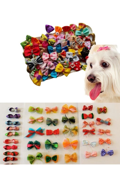 köpek toka karışık 20 adet LÜX aksesuar latikli toka - Görsel 2