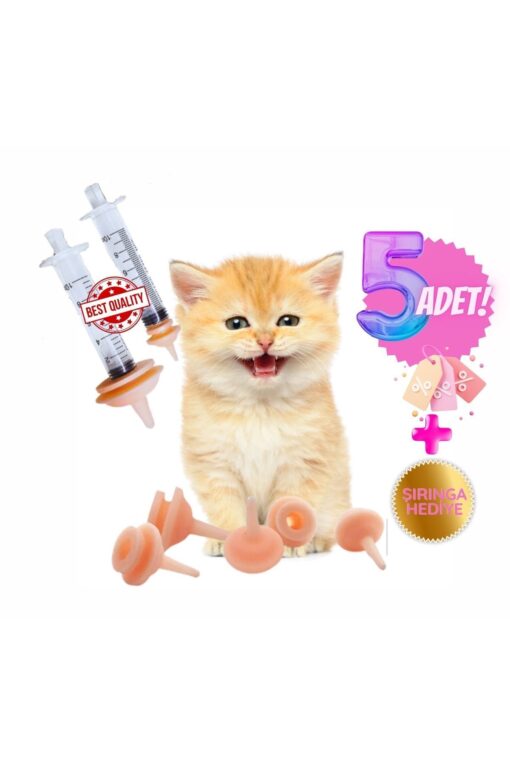 Evcil hayvan mini silikon hamster köpek kedi emzik fake nipple 5adet