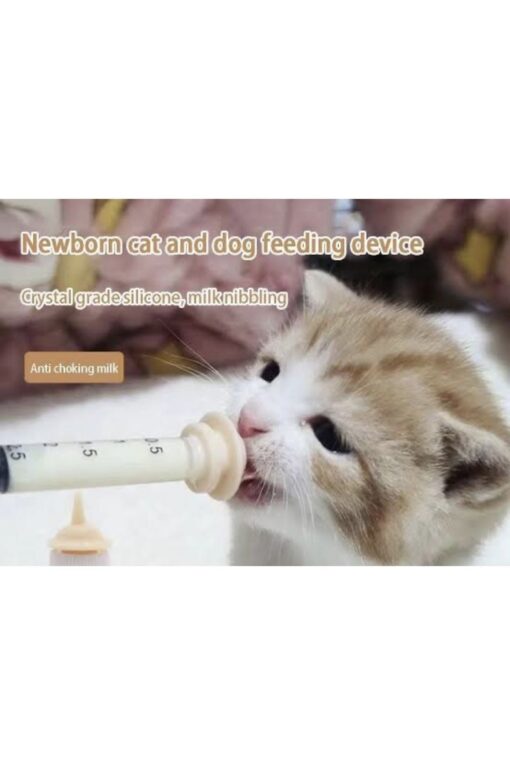 Kedi & Köpek sütle besleme aparatı Silikon Meme ucu Yavru Süt Emzirme Biberon fake nipple 2 ade - Görsel 4