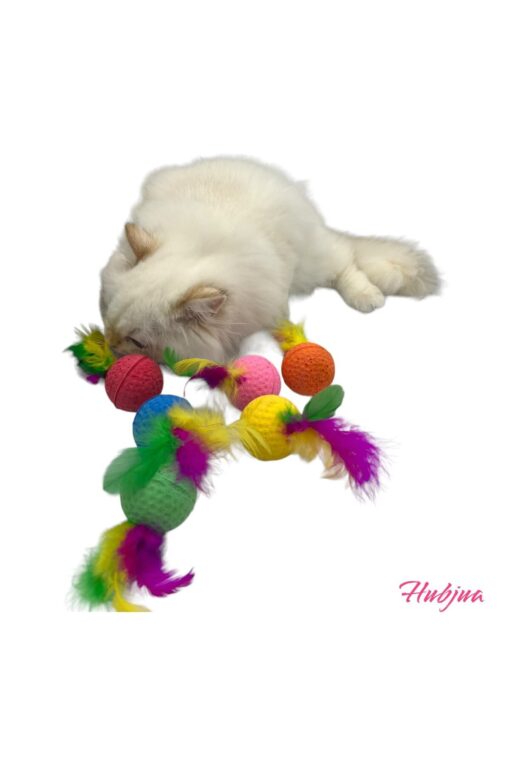 Tüylü Sünger Kedi Oyuncağı - Görsel 3