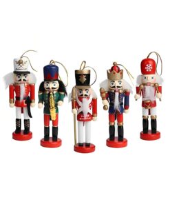 Nutcracker Fındıkkıran Yılbaşı Süsü 12cm 5li Set